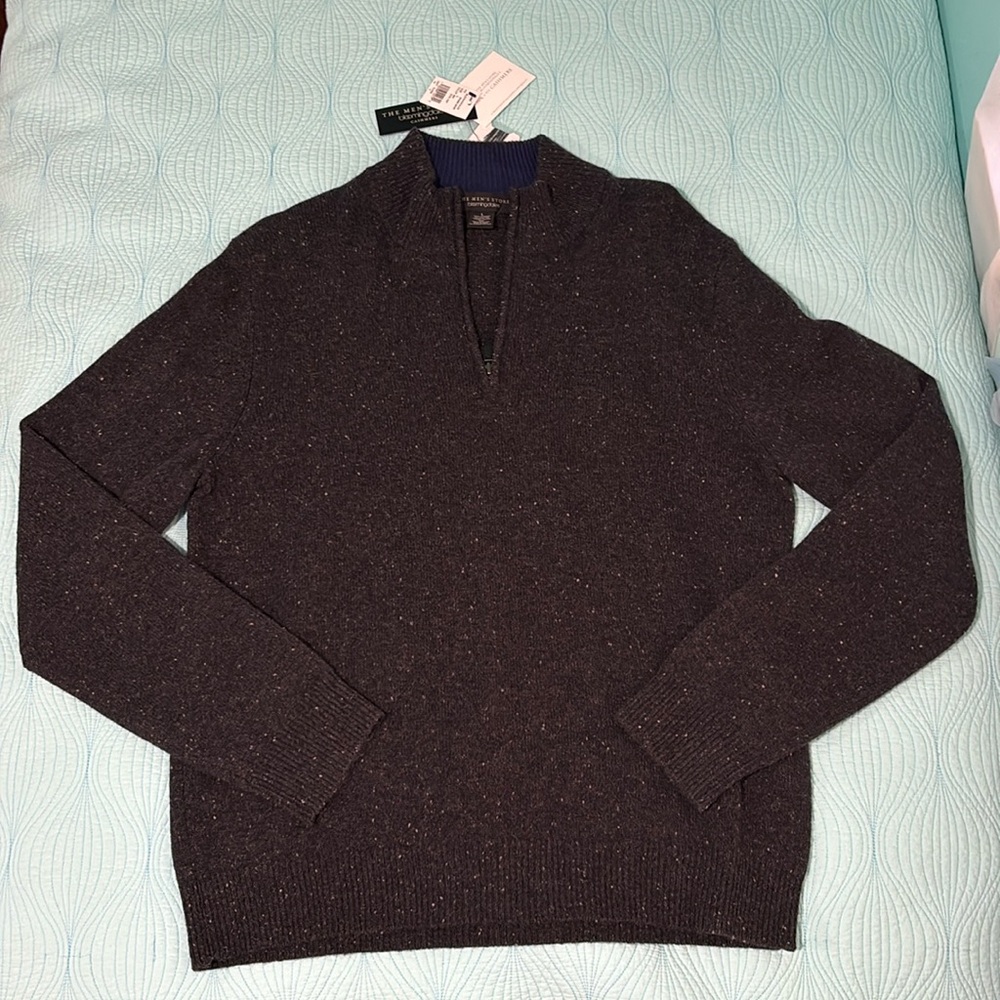Bloomingdale’s The Men Store cashmere half zip